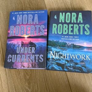 Nightwork and Under Currents book bundle by Nora Roberts